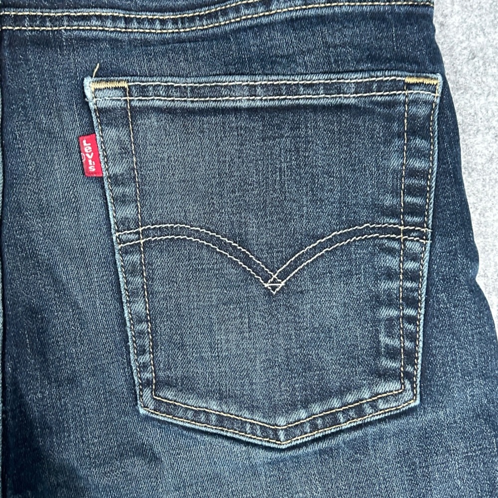 Levi's 510 Denim Jeans Mens 31x32 Blue Skinny Fit Stretch workwear dark wash - Picture 10 of 16